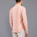 Yasin Linen Button Up Shirt // Apricot (M)