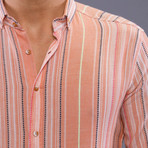 Yasin Linen Button Up Shirt // Apricot (2XL)