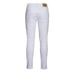 Moto Jean // White (34WX32L)