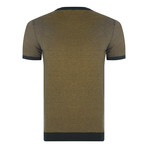 Cillian 0 Neck Knitwear T-Shirt // Green (L)