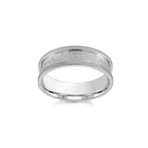 Greek Key Center Ring // Silver (9)