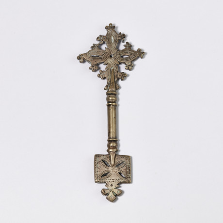 Coptic Silver Priests Cross Wand