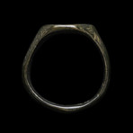 Medieval Bronze Cross Ring // 10th - 13th Century AD