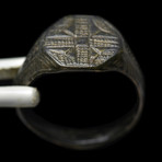 Medieval Bronze Cross Ring // 10th - 13th Century AD