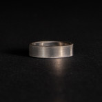 Shotgun Barrel Ring // Mystery Make Barrel // Brushed Metal Finish (Size 8)