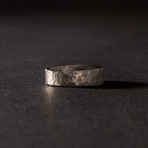 Shotgun Barrel Ring // Remington Barrel // Hammered Metal Finish (Size 8)