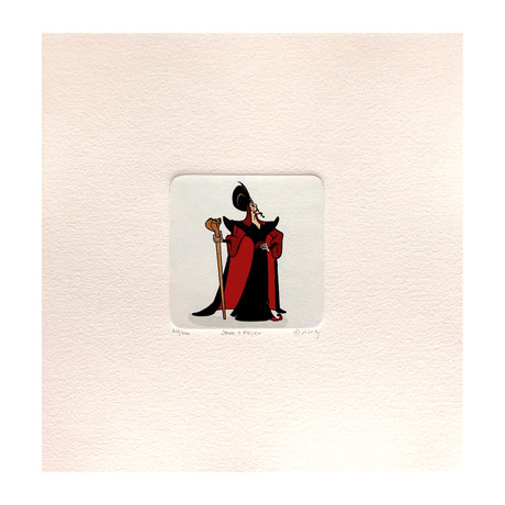 Jafar Hand Painted Cartoon Etching (Unframed)