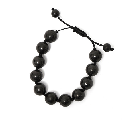Binchotan 15 mm Bead Bracelet