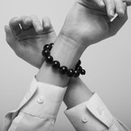 Binchotan 15 mm Bead Bracelet