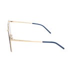 Women's Nile Sunglasses // Gold + Blue