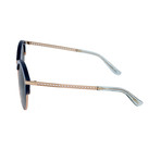 Women's Hally Sunglasses // Blue + Gold