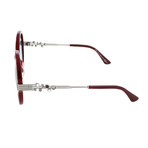 Women's Adria Sunglasses // Burgundy + Silver