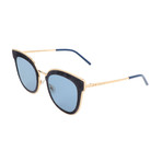 Women's Nile Sunglasses // Gold + Blue