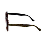 Women's Mace Sunglasses // Brown Glitter + Brown