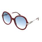 Women's Adria Sunglasses // Burgundy + Silver