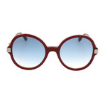 Women's Adria Sunglasses // Burgundy + Silver