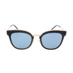 Women's Nile Sunglasses // Gold + Blue