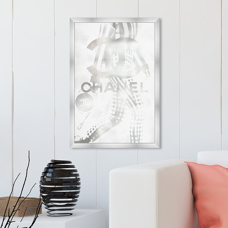 Glistening Silver Glam (32"H x 22"W)