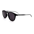 Hugo Boss // Men's 0964-S-003 Round Polarized Sunglasses // Matte Black