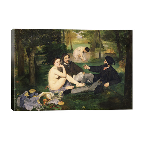 Le Déjeuner sur l’herbe (Luncheon On The Grass), 1863  // Edouard Manet (40"W x 26"H x 1.5"D)