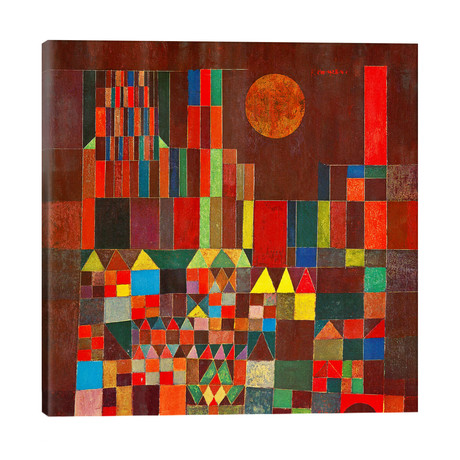 Burg und Sonne, 1928 // Paul Klee (26"W x 26"H x 1.5"D)