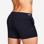 Grid Swim Short // Navy (XL)