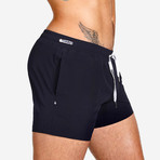 Grid Swim Short // Navy (XL)