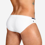 Dash Swim Brief // White (M)