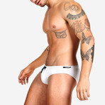 Dash Swim Brief // White (M)