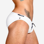 Dash Swim Brief // White (M)