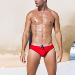 Dash Swim Brief // Red (XL)