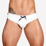 Dash Swim Brief // White (M)