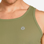 Aero Mesh Tank // Army (M)