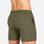 Track Short // Olive (L)