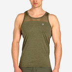 Duo Net Tank // Olive (XS)