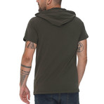 Luis Hoodie Shirt // Olive Green (Small)