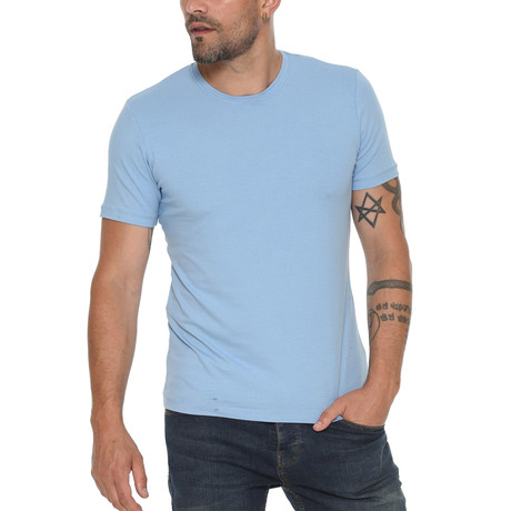 Dante Round Neck Shirt // Blue (Small)