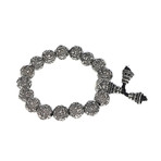 Dell Arte // Mantra Beaded Bracelet // Silver