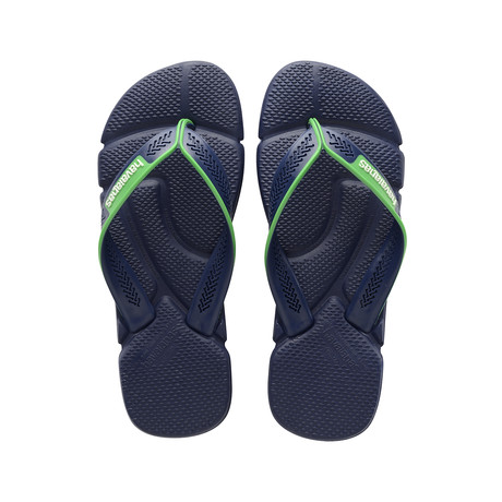 Power Sandal // Navy + Green Leaf (US: 8)