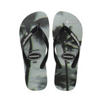 Top Photoprint Sandal // Black + Steel Gray (US: 9/10)