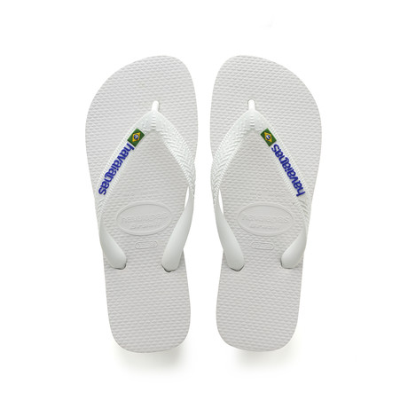 Brazil Logo Sandal // White (US: 8)