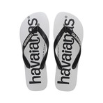 Top Logo Mania Sandal // Black + White (US: 11-12)