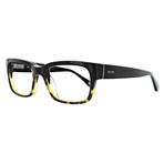 Jack Spade // Men's Grant Square Optical Frames // Black + Tortoise Fade