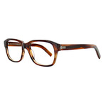 Men's Morris Square Optical Frames // Striped Brown Havana