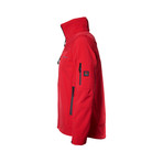 Hooded Zip Up Jacket // Red (M)
