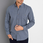 Brett Button Up Shirt // Dark Blue (Small)