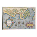 Dutch Trade map of the Baltic Sea // Dutch School (40"W x 26"H x 1.5"D)