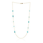 Ippolita 18k Yellow Gold Turquoise Nova Necklace I // Store Display