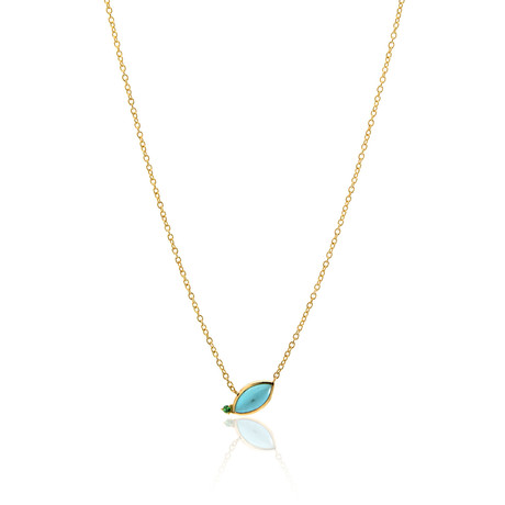 Ippolita 18k Yellow Gold Turquoise Prisma Necklace