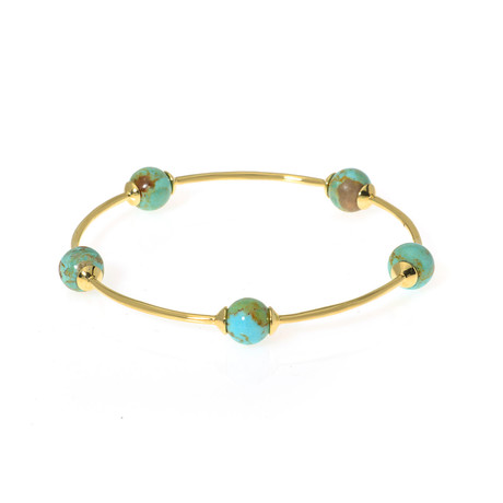 Ippolita 18k Yellow Gold Turquoise Nova Bracelet III